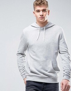 Худи из серой меланжевой ткани ASOS - Серый