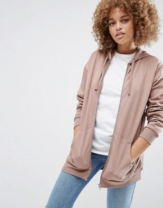 Oversize-худи на молнии ASOS Ultimate - Розовый