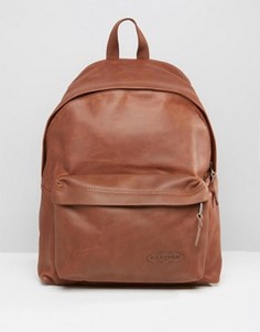 Коричневый кожаный рюкзак с уплотнением Eastpak PakR - Коричневый
