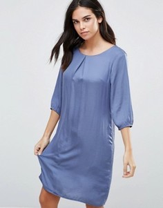 Цельнокройное платье с рукавами 3/4 b.Young - Синий