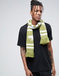 Вязаный шарф с шевронным узором Abuze London - Зеленый