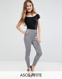 Брюки скинни в клеточку ASOS PETITE - Мульти