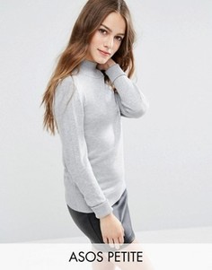 Мягкий джемпер с высоким воротом ASOS PETITE - Серый