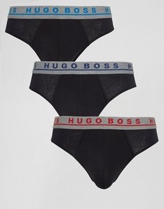 Набор из 3 черных трусов BOSS By Hugo Boss - Черный
