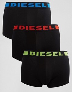 Набор из 3-х черных боксеров-брифов Diesel - Черный