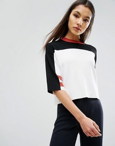 Трикотажный топ с полосками ASOS - Мульти