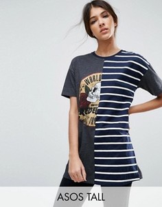 Футболка с разными принтами ASOS TALL - Мульти