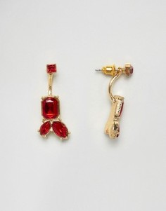 Серьги-подвески с камнями ASOS - Золотой