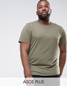 Зеленая футболка ASOS PLUS - Зеленый