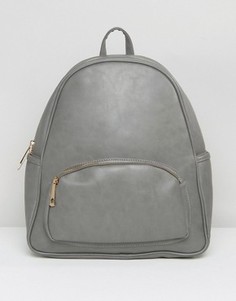 Рюкзак с карманом на молнии спереди Yoki - Серый