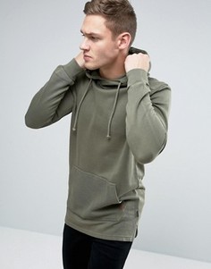 Длинный oversize-худи Jack &amp; Jones Originals - Зеленый