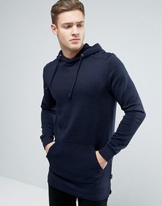 Длинный oversize-худи Jack &amp; Jones Originals - Темно-синий