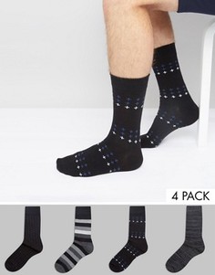 Комплект из 4 пар носков Jack &amp; Jones - Черный