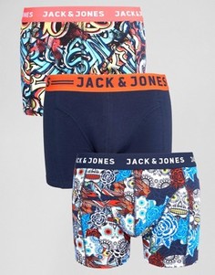 3 пары боксеров-брифов Jack &amp; Jones - Мульти