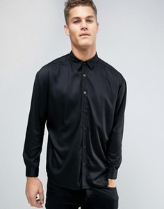 Oversize-рубашка из вискозы Another Influence - Черный