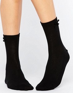Носки с бантиками ASOS - Черный