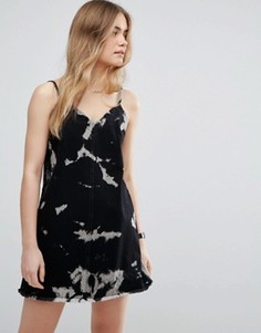 Черное джинсовое платье-комбинация ASOS - Черный