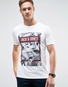 Футболка с графическим принтом Jack &amp; Jones Core - Белый