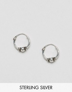 Серебряные серьги-кольца 10 мм ASOS - Серебряный