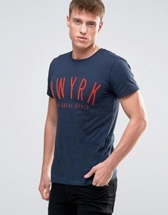 Футболка с аппликацией Esprit - Темно-синий