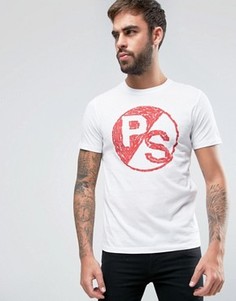 Белая футболка слим с принтом PS PS by Paul Smith - Белый