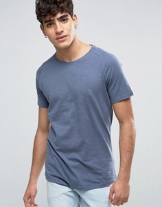 Футболка с асимметричным краем Selected Homme - Синий