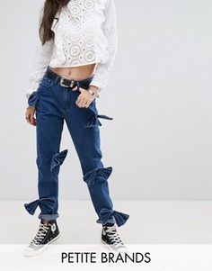 Джинсы с бантиком Glamorous Petite - Синий