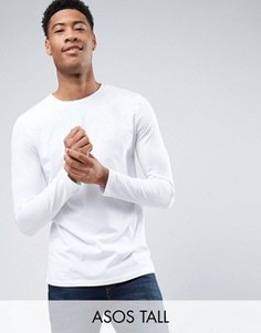 Лонгслив с круглым вырезом ASOS TALL - Белый