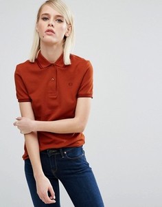 Футболка-поло с контрастным воротником Fred Perry - Красный