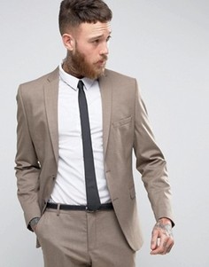Пиджак зауженного кроя Selected Homme - Коричневый