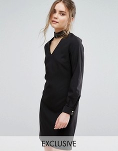 Платье мини с чокером Closet - Черный