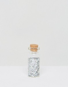 Серебристые голографические блестки для тела Orelia - Серебряный