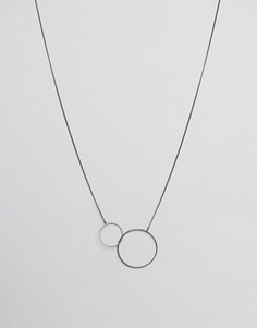 Ожерелье с двумя кольцами Pilgrim - Серебряный