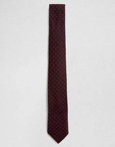 Узкий галстук в горошек Noak - Красный
