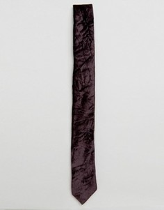 Бархатный галстук Noose &amp; Monkey - Фиолетовый