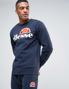 Свитшот с классическим логотипом Ellesse - Темно-синий