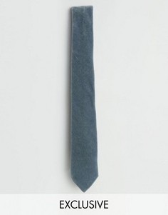 Бархатный галстук Noose &amp; Monkey - Синий