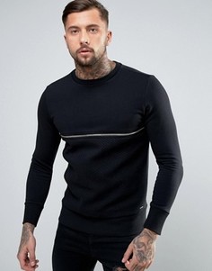 Свитшот с молнией Diesel S-DRY - Черный