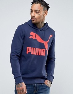 Синее худи с логотипом Puma Archive - Синий