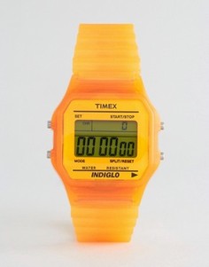 Оранжевые цифровые часы Timex - Оранжевый