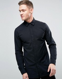 Длинная рубашка с начесом Jack &amp; Jones Premium - Черный