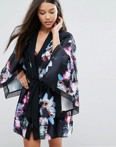 Кимоно Ted Baker Ethereal Posey - Черный