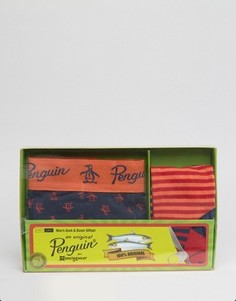 Подарочный набор из боксеров-брифов и носков Original Penguin - Мульти