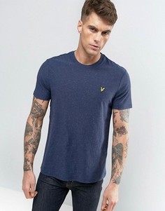 Темно-синяя футболка классического кроя с логотипом Lyle &amp; Scott - Темно-синий