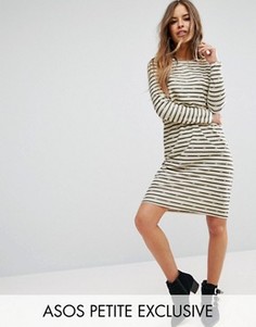 Трикотажное платье в полоску ASOS PETITE - Мульти