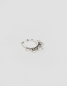 Серебряное кольцо для носа Kingsley Ryan - Серебряный