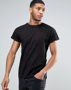 Черная футболка с принтом New Look - Черный