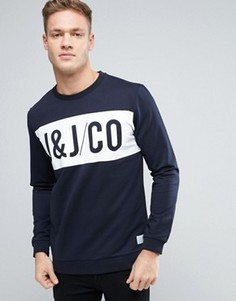 Свитшот с графическим принтом Jack &amp; Jones Core - Темно-синий