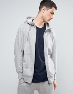 Серое худи на молнии adidas Originals X By O BQ3090 - Серый