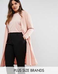 Легкое пальто с длинными рукавами Junarose - Розовый